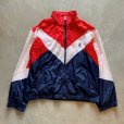 画像1: 【L】JC Penney オリンピック ナイロンジャケット 赤×紺■ビンテージ オールド アメリカ古着 90s スポーツウェア (1)