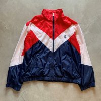 【L】JC Penney オリンピック ナイロンジャケット 赤×紺■ビンテージ オールド アメリカ古着 90s スポーツウェア