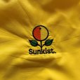 画像3: 【L/XL】80s USA製 Sunkist 刺繍 ナイロン コーチジャケット 黄色■ビンテージ オールド アメリカ古着 裏地付き サンキストオレンジ