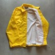 画像8: 【L/XL】80s USA製 Sunkist 刺繍 ナイロン コーチジャケット 黄色■ビンテージ オールド アメリカ古着 裏地付き サンキストオレンジ