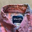 画像3: 【L/XL】Wrangler プリント 長袖シャツ ピンク×ブルー 総柄■ビンテージ オールド レトロ アメリカ古着 ラングラー 90s-2000s