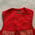 画像2: 【M】70s SAFTBAK ハンティングベスト レッド 赤■ビンテージ オールド レトロ アメリカ古着 バックポケット シューティング