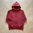 画像5: 【S/M】90s USA製 RUSSELL スウェットパーカー えんじ 無地■ビンテージ オールド レトロ アメリカ古着 ラッセル トレーナー