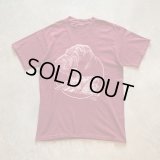 【M】90s UNKNOWN 犬 プリントTシャツ えんじ 赤紫■ビンテージ オールド アメリカ古着 シングルステッチ コットン ブルドッグ 動物