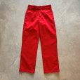 画像1: 【W30(W29)】USA製 Dickies 874 ワークパンツ レッド 赤■ビンテージ オールド アメリカ古着 90s ディッキーズ ワークウェア (1)