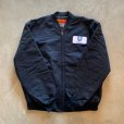 画像5: 【XL/XXL】CINTAS ジップアップ ワッペン付き ワークジャケット ネイビー■ビンテージ オールド アメリカ古着 MA-1タイプ 裏キルティング