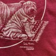 画像3: 【M】90s UNKNOWN 犬 プリントTシャツ えんじ 赤紫■ビンテージ オールド アメリカ古着 シングルステッチ コットン ブルドッグ 動物