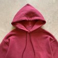 画像2: 【S/M】90s USA製 RUSSELL スウェットパーカー えんじ 無地■ビンテージ オールド レトロ アメリカ古着 ラッセル トレーナー