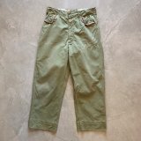 【W30-W31】60s BSA ボーイスカウト ワークパンツ オリーブ 緑■ビンテージ オールド レトロ アメリカ古着 チノパン オールコットン
