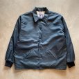 画像1: 【XL/XXL】USA製 Rennoc 裏ボア ナイロン コーチジャケット ネイビー 紺無地■ビンテージ オールド アメリカ古着 80s/90s ビッグサイズ (1)
