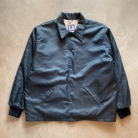 【XL/XXL】USA製 Rennoc 裏ボア ナイロン コーチジャケット ネイビー 紺無地■ビンテージ オールド アメリカ古着 80s/90s ビッグサイズ