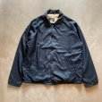 画像1: 【L/XL】USA製 TOWNCRAFT 裏ボア ナイロン コーチジャケット ネイビー 紺無地■ビンテージ オールド アメリカ古着 80s/90s タウンクラフト (1)