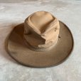 画像1: 【56cm】難有り USA製 MINNETONKA サファリハット ブラウン 茶色■ビンテージ オールド アメリカ古着 ミネトンカ レディース 帽子 (1)