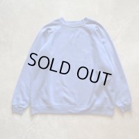 【L/XL】USA製 HANES ラグランスウェット ブルー 薄紫 無地■ビンテージ オールド アメリカ古着 90s へインズ トレーナー