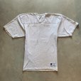 画像1: 【L】90s USA製 Champion Vネック フットボールTシャツ ライトグレー■ビンテージ オールド アメリカ古着 チャンピオン コットン (1)