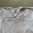 画像2: 【L】90s USA製 Champion Vネック フットボールTシャツ ライトグレー■ビンテージ オールド アメリカ古着 チャンピオン コットン