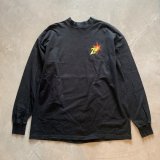 【XXL】メキシコ製 2000s FRUIT OF THE LOOM モックネック ペイントボール 長袖Tシャツ■ビンテージ オールド アメリカ古着 ロンT