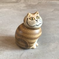 【9.0cm】スウェーデン製 リサラーソン ミア ネコ オブジェ■ビンテージ アンティーク インテリア 北欧雑貨 陶器 ドール