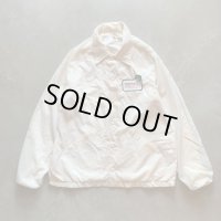 【L/XL】80s USA製 FORD/ISUZU ワッペン ナイロン コーチジャケット 白■ビンテージ オールド レトロ アメリカ古着 フォード いすず