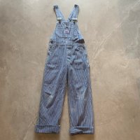 【Kids W26-W27】USA製 BIG SMITH オーバーオール サロペット ヒッコリーストライプ■ビンテージ アメリカ古着 ビッグスミス 子供服 キッズ