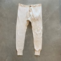【Free W33〜】スウェーデン軍 リブ コットン インナーパンツ■ビンテージ 古着 ユーロミリタリー アンダーウェア パッチ サーマル No.2