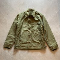 【M】難有り 米軍実物 A-2 デッキジャケット オリーブ■ビンテージ オールド アメリカ古着 ミリタリー 70s-80s USN NAVY