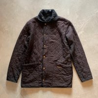 【S】Barbour ポーラーキルト ジャケット ブラック 黒■ビンテージ オールド レトロ ヨーロッパ古着 キルティング バブアー