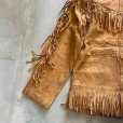 画像8: 【Ladies or Kids】50s Cherokee Togs フリンジ ヌバックレザー ジャケット 茶■ビンテージ アメリカ古着 革ジャン ウエスタン レディース