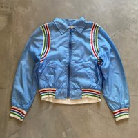 【Ladies】80s NELSON HALL ナイロンジャケット 水色■ビンテージ オールド レトロ アメリカ古着 レディース サイクリング スキー