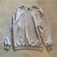 【L/XL】90s USA製 SOFFE 前Vスウェット ライトグレー 無地■ビンテージ オールド アメリカ古着 トレーナー