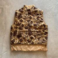 【XL】OUT'N PRAIRIE リバーシブル 中綿ダウンベスト ダックカモ 迷彩■ビンテージ オールド レトロ アメリカ古着 ビッグサイズ 90s