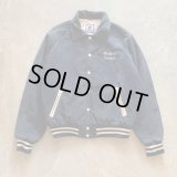 【M/L】80s-90s USA製 Rennoc 刺繍入り コーデュロイ スタジャン ジャケット ネイビー■ビンテージ オールド アメリカ古着 アワード