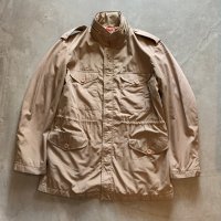 【L】80s Levi's M-65タイプ フィールドジャケット ベージュ■ビンテージ オールド ヨーロッパ古着 イタリア リーバイス