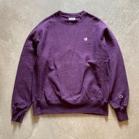 【M/L】Champion リバースウィーブ スウェット パープル 紫無地■アメリカ古着 チャンピオン トレーナー カレッジ