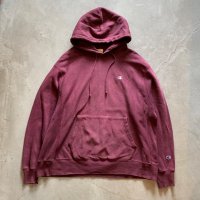 【XL】Champion リバースウィーブ スウェットパーカー バーガンディ■アメリカ古着 チャンピオン トレーナー カレッジ