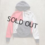 【M/L】Champion リバースウィーブ スウェットパーカー クレイジーパターン■アメリカ古着 チャンピオン トレーナー カレッジ