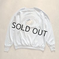 【L/XL】80s USA製 LOGO7 カレッジプリント ラグランスウェット ライトブルー 水色■ビンテージ オールド アメリカ古着 トレーナー