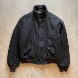 【L/XL】メンバーズオンリー ウールジャケット 中綿入り ダークグレー■ビンテージ オールド レトロ アメリカ古着 ブルゾン ハイネック