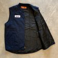 画像5: 【L/XL】メキシコ製 RED KAP コストコ 中綿キルティングベスト ネイビー■ビンテージ アメリカ古着 レッドキャップ ワーク ジップアップ