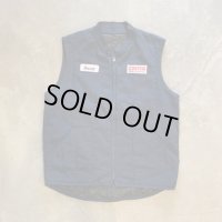 【L/XL】メキシコ製 RED KAP コストコ 中綿キルティングベスト ネイビー■ビンテージ アメリカ古着 レッドキャップ ワーク ジップアップ