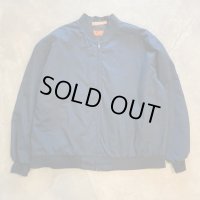 【4XL】RED KAP ジップアップ ワークジャケット ネイビー 今無地■ビンテージ オールド アメリカ古着 レッドキャップ ビッグサイズ MA-1