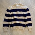 画像7: 【M/L】PECONIC BAY TRADERS ヘンリーネック ウールセーター 太ボーダー■ビンテージ オールド レトロ アメリカ古着 80s-90s ニット