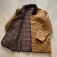 画像7: 【M/L】イングランド製 Oxford Blue オイルド キルティングジャケット ブラウン 茶■ビンテージ ヨーロッパ古着 ハーフ丈