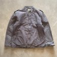画像1: 【L】DIER 裏ボア スタンドカラー ジャケット グレー■ビンテージ ヨーロッパ古着 ワークウェア ジップアップ エポレット (1)