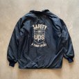 画像2: 【L】80s USA製 Hilton UPS 裏ボア ナイロンコーチジャケット ネイビー 紺無地■ビンテージ オールド アメリカ古着 企業