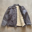 画像7: 【L】DIER 裏ボア スタンドカラー ジャケット グレー■ビンテージ ヨーロッパ古着 ワークウェア ジップアップ エポレット