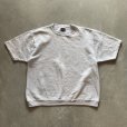 画像1: 【M/L】90s USA製 Hanes 半袖スウェット ライトグレー 無地■ビンテージ オールド レトロ アメリカ古着 トレーナー 杢グレー (1)