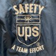 画像3: 【L】80s USA製 Hilton UPS 裏ボア ナイロンコーチジャケット ネイビー 紺無地■ビンテージ オールド アメリカ古着 企業