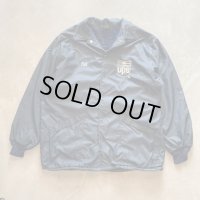 【L】80s USA製 Hilton UPS 裏ボア ナイロンコーチジャケット ネイビー 紺無地■ビンテージ オールド アメリカ古着 企業