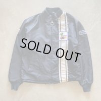 【L/XL】COBRA コブラ ワッペン付き 裏ボア レーシングジャケット ネイビー■ビンテージ アメリカ古着 80s USA製 フォード アメ車